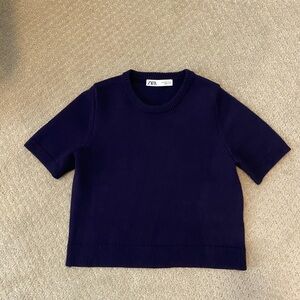 Zara Girls Navy Sweater
